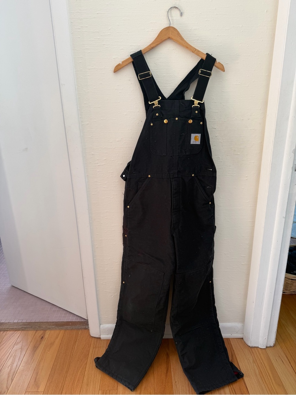 Carhartt Black Canvas insulated Overalls - Picture 2 of 7